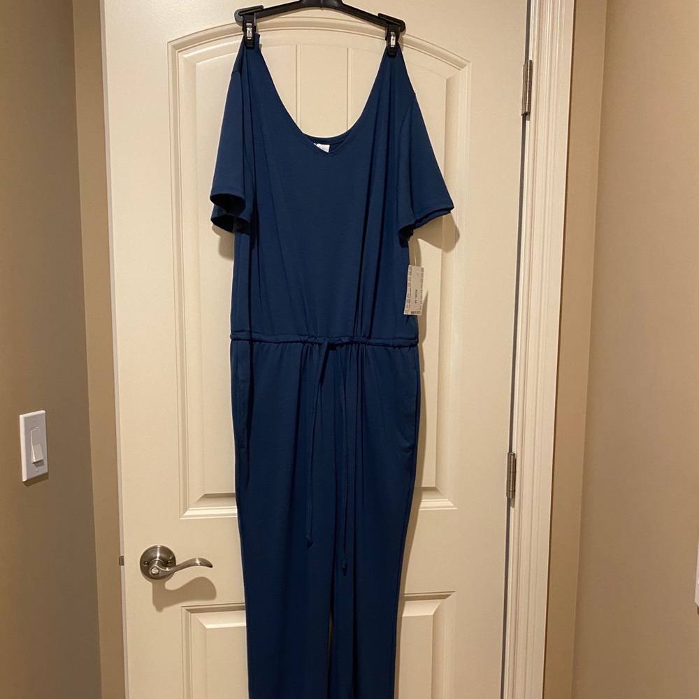 LulaRue Navy New Romper